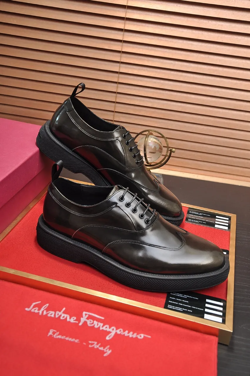 Men's shoes 💰720💶 [Ferragamo/Ferragamo] The latest model in the counter. Original imported open-sided high-quality cowhide hand-woven + imported 🐂 cowhide + original luxury metal buckle + original combination outsole. Comparison without pressure 38--45 (45 custom-made)